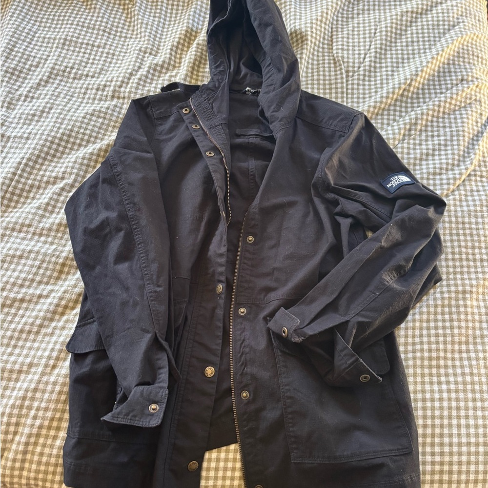 Men's Black Hooded Jacket